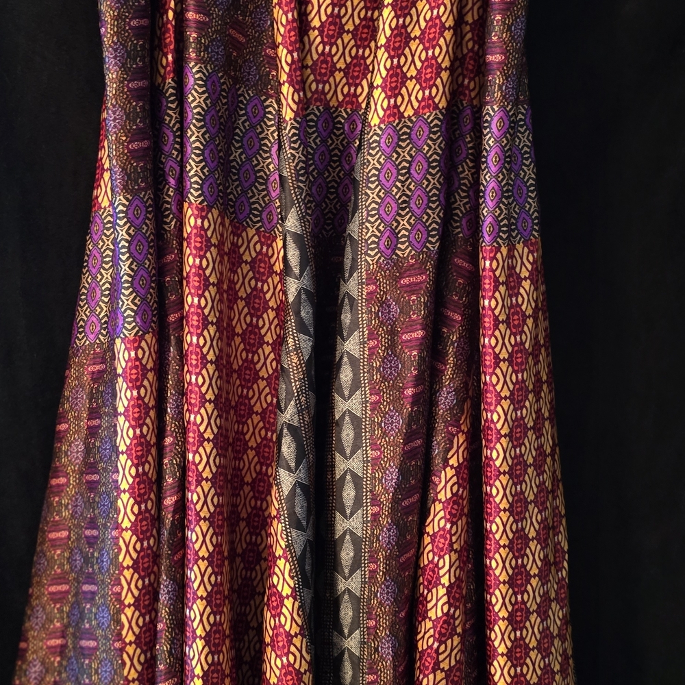 Ashley Stewart Multicolor Patterned Maxi Skirt - Picture 7 of 7